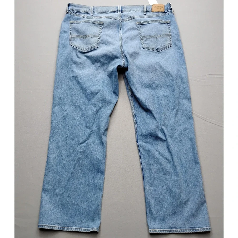 Denizen from Levi's 285 Relaxed Fit Jeans Mens 42x30 Light Wash Blue Denim